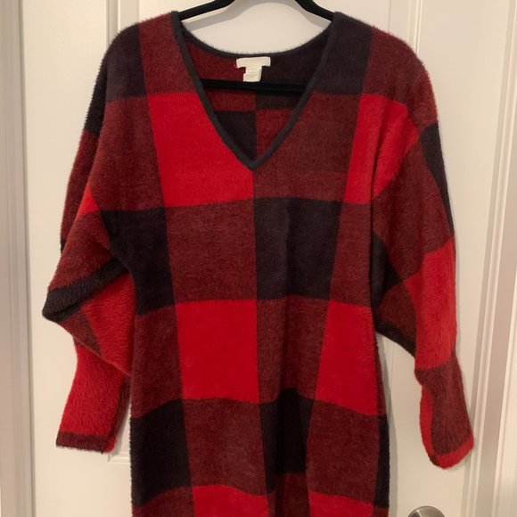 H&M Plaid Sweater Dress - Picture 5 of 6